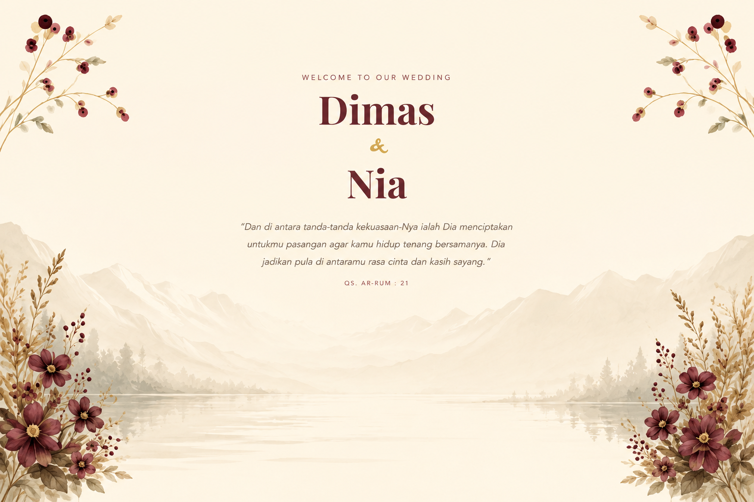 Welcome to Our Wedding — Dimas & Nia